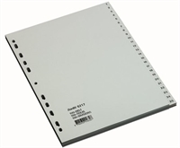 Bantex registersæt 1-100, A4, grå plast